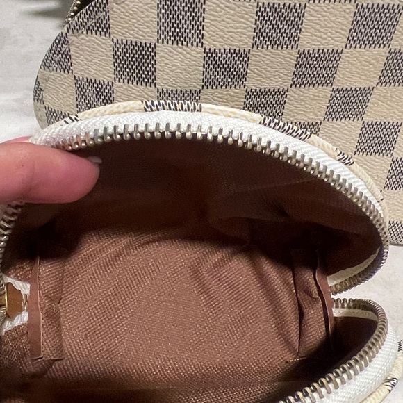 Fashion set of 3 Checkered Cosmetic Pouch Set - Picture 3 of 4